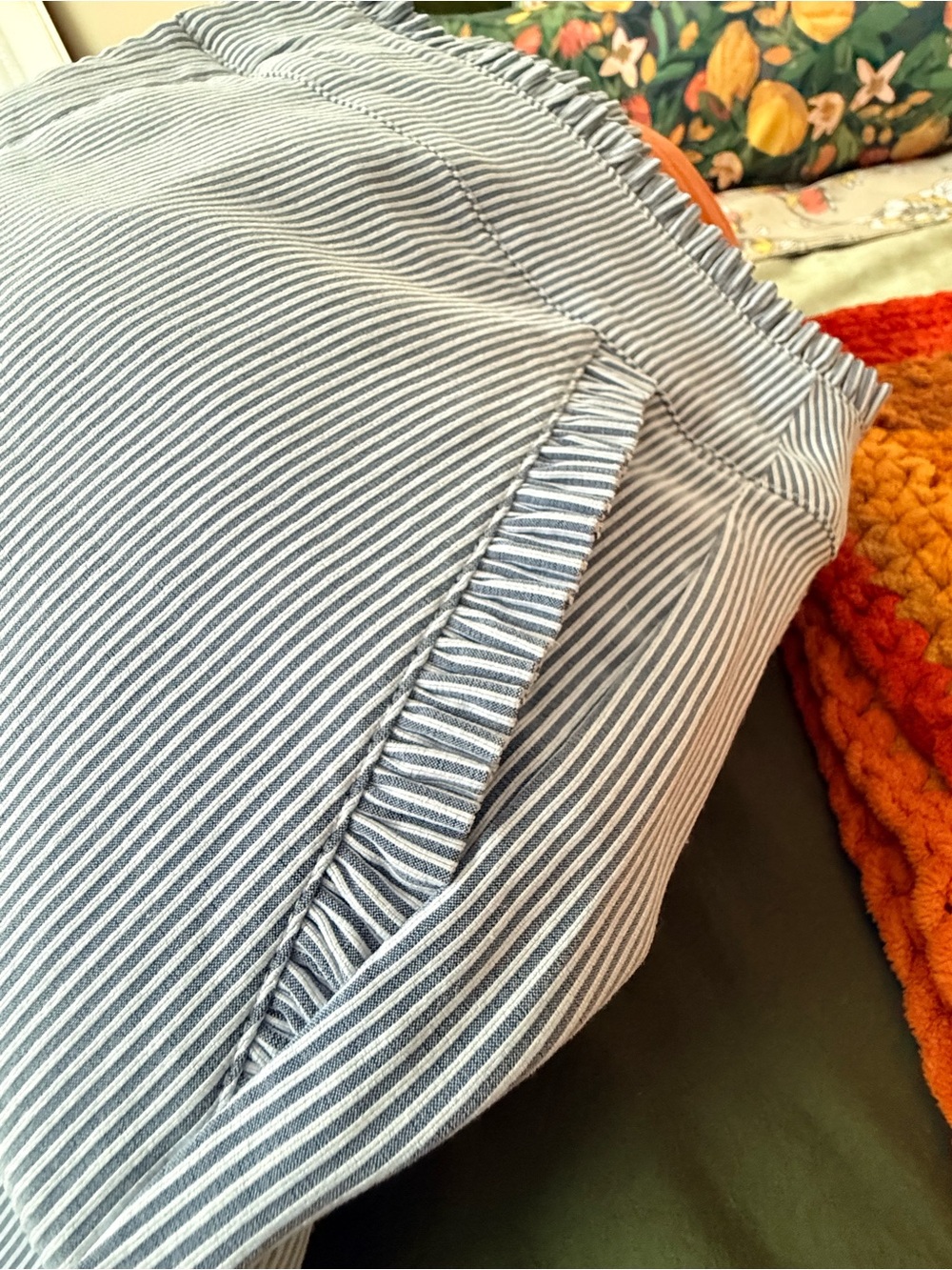 #Lord&Taylor #Seeesucker #Ruffles pants